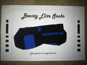 Image of Black/Blue Elite Socks