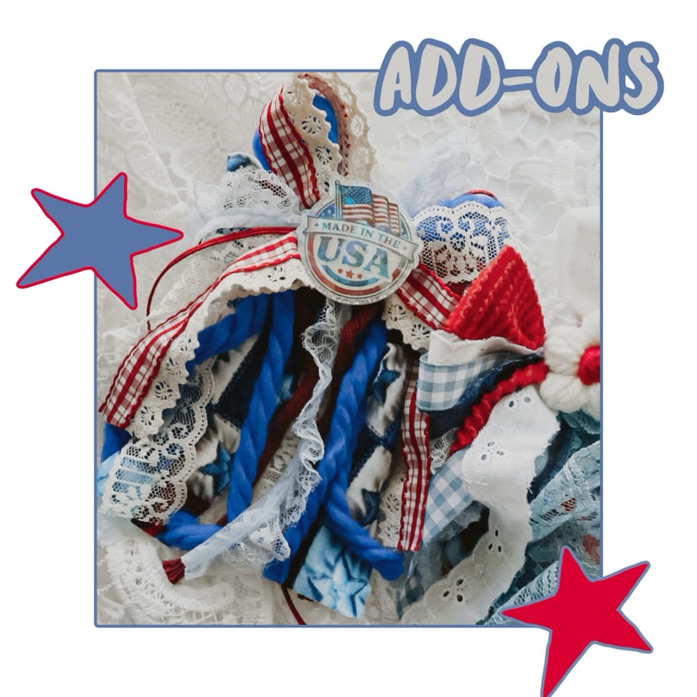 Image of WHIMSY BOW ADD ONS — 4TH OF JULY