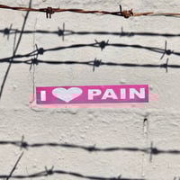 Image 3 of i <3 pain (sticker)