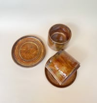 Image 3 of Tank Cup & Saucer - Brown Sugar