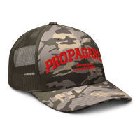 Image 4 of Propaganda Camouflage trucker hat