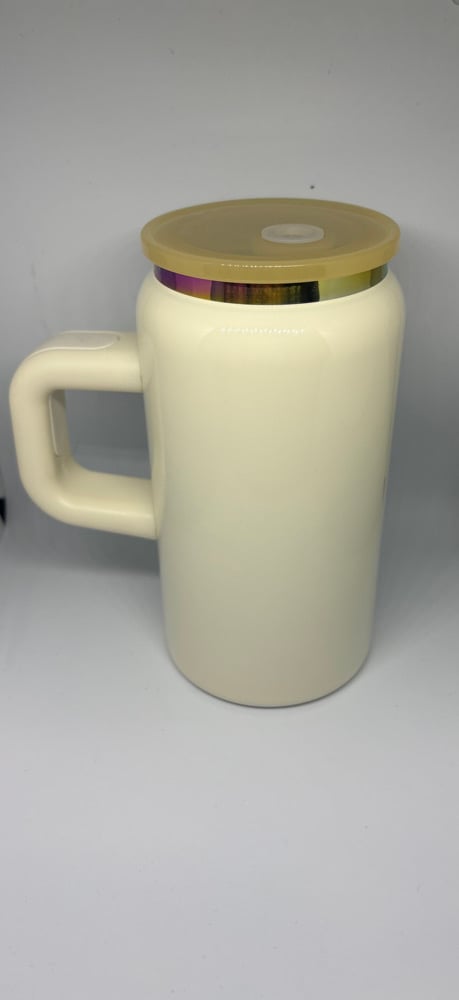 Stainless Steel Handle Tumber - Rainbow Plated