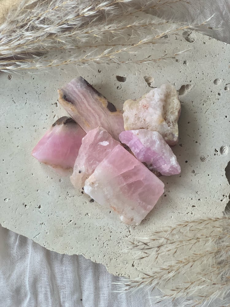 Image of Pink Aragonite AAA Grade Raw Pieces 