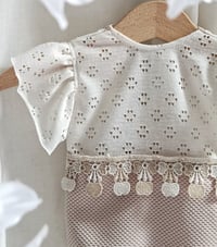 Image 2 of Newborn bodysuit for photo shoots | Felice | neutral beige