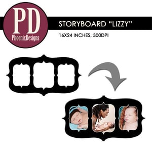 Image of Storyboard "Lizzy" - 16x24/8x12