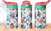 cars sublimation drink bottle