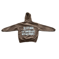Image 2 of SR Brown zip-up hoodie 