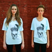 Image of Perching Crow Skull Tee Mint 