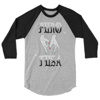 Image 5 of LOWER AZ PURO TUSA 3/4 sleeve raglan shirt