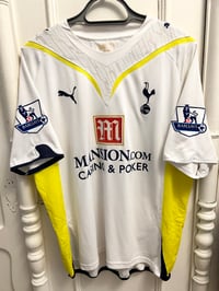 Image 10 of Tottenham Hotspur “DEFOE 18” 2009/10 Home Shirt + PL patches (M)