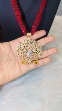 Image 2 of Ranjana_Long American Diamond Hydrocrystal/Hydropotey Necklace Set