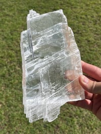 Image 4 of Transparent Selenite Slab | Morocco #3049
