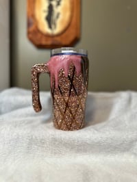 Image 1 of #8 12oz Neapolitan Ice Cream Cone Grippy