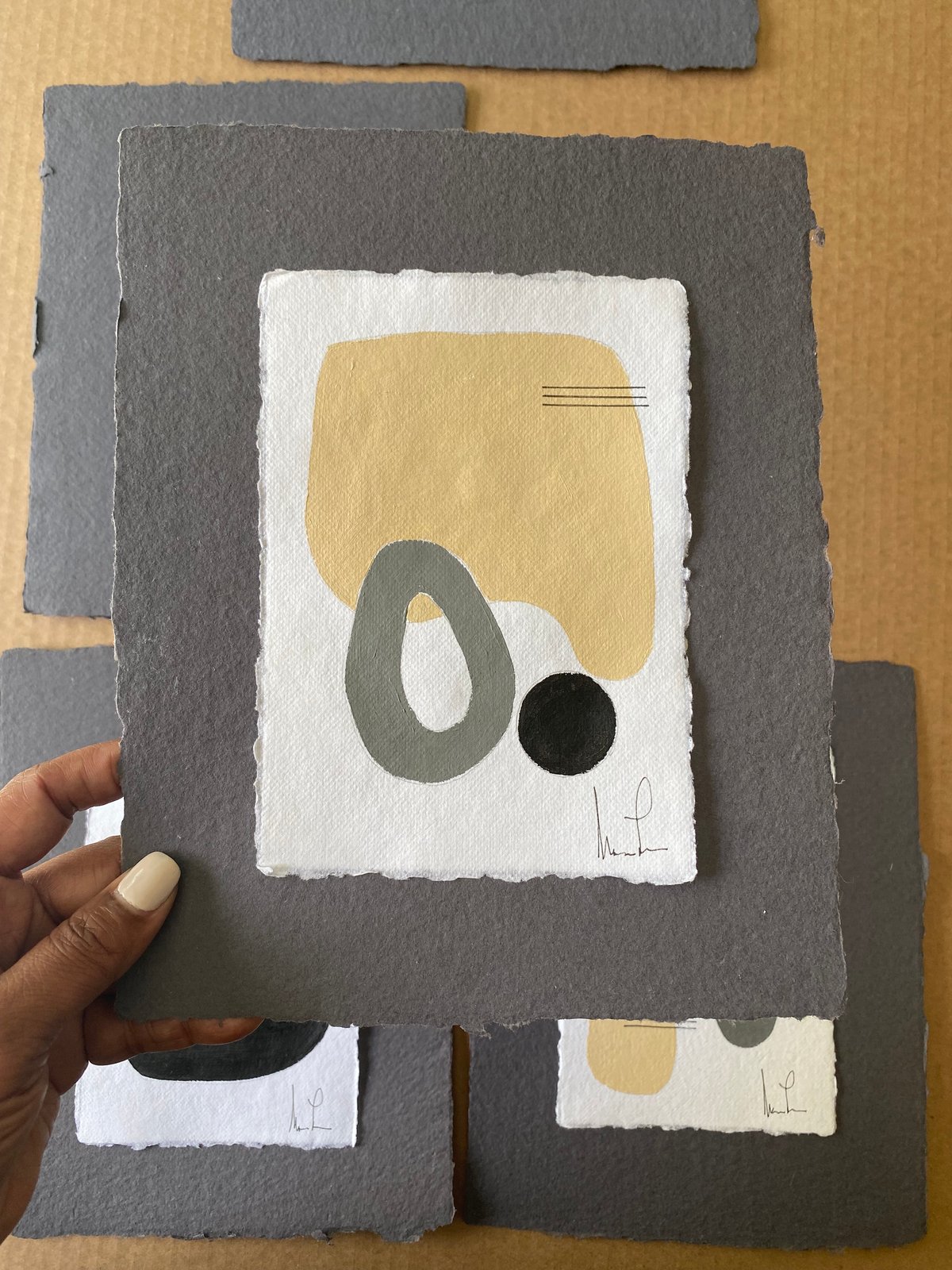 ML • Handmade Paper Charcoal Collection 3 ML Art Collection