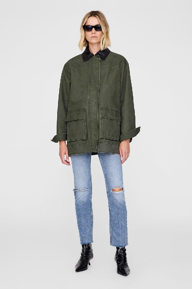 Image of ANINE BING SEAN JACKET ARMY GREEN