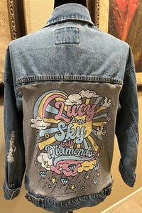 Image 1 of Vintage Blue Jean Denim Jacket Lucy In The Sky With Diamonds