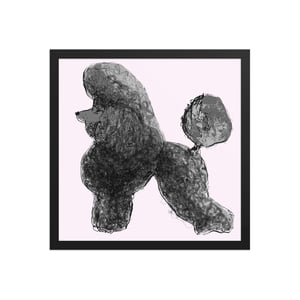 Image of POODLE FRAMED ART