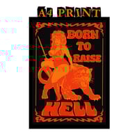 Image 1 of Born To Raise Hell Print