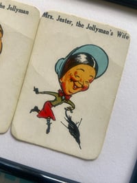 Image 12 of Mr and Mrs, couples cards, from the 'Old Maid' card game c1920s, framed vintage cards