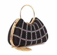 Black Sparking Petite Evening Bag 
