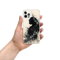 Image 14 of Black Cat On Ivory Clear Case for iPhone®