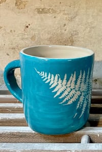 Image 1 of Fern Mug - Dark Turquoise 