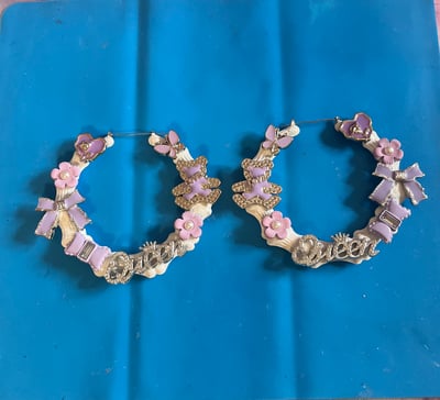 Image of Purple Snow  junk charm 