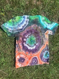 Image 2 of “a trip to earth” geode ice dyed T-shirt (L)