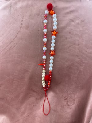 Image of Phone beads RED color 