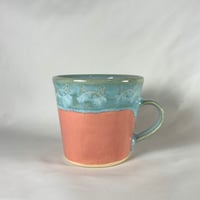 Image 1 of Pink & Aqua Cat Mug