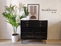 Image 7 of Large Curved sideboard in Black by Nathan