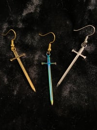 Image 1 of Tiny Sword Earrings
