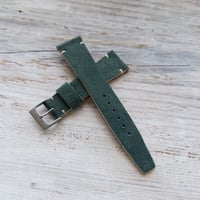 Image 3 of 20mm Suede Strap - Green