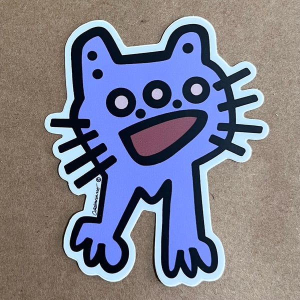 Image of TRIPLE CAT STICKER