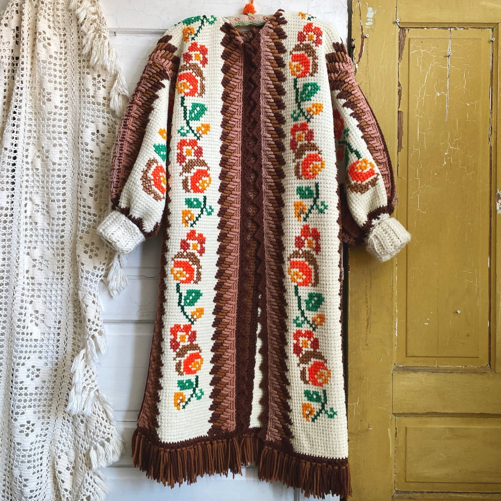 Image of Alpine Flowers Granny Sweater