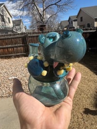half body opal hippo