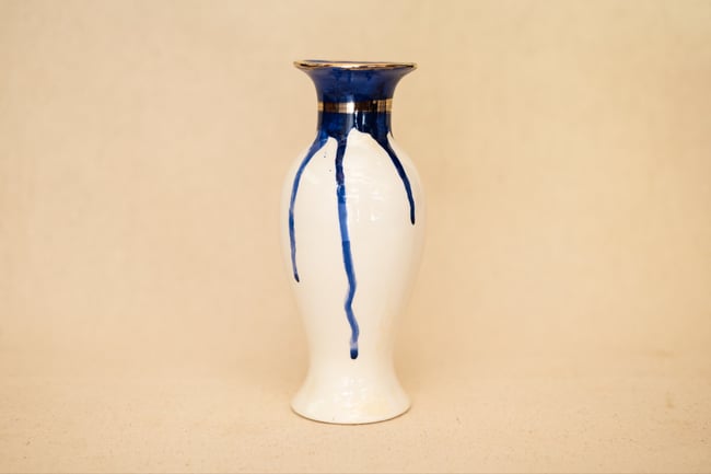 Eye Vase 18K Gold Luster