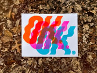 OK OK OK Risograph Print