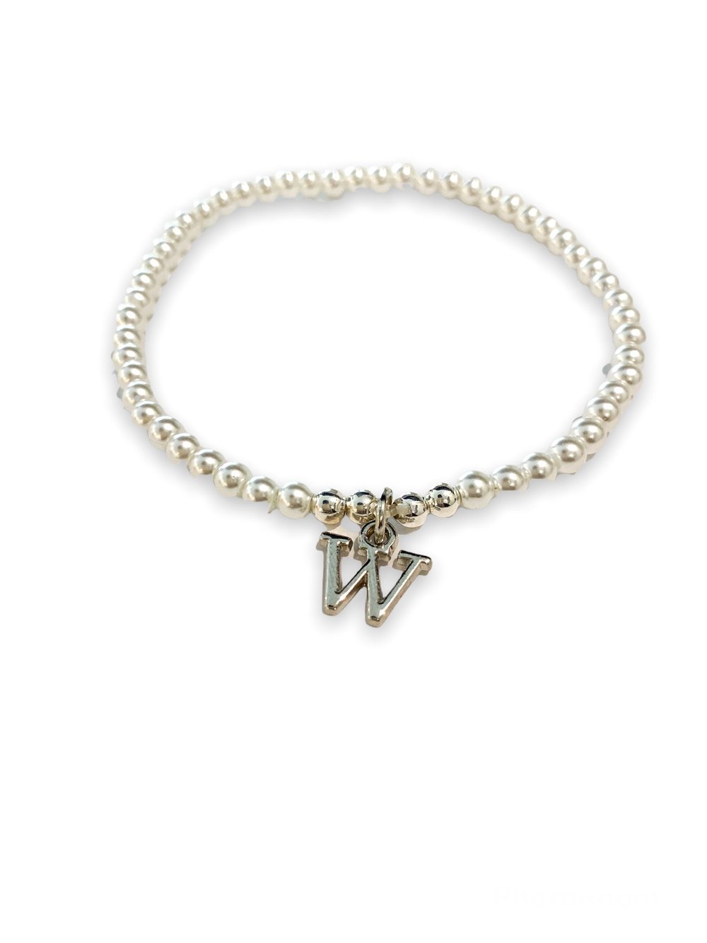 Image of Pearl Initial Anklet 