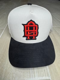 Image 1 of AB Monogram Logo - Natural/ Black Suede Brim