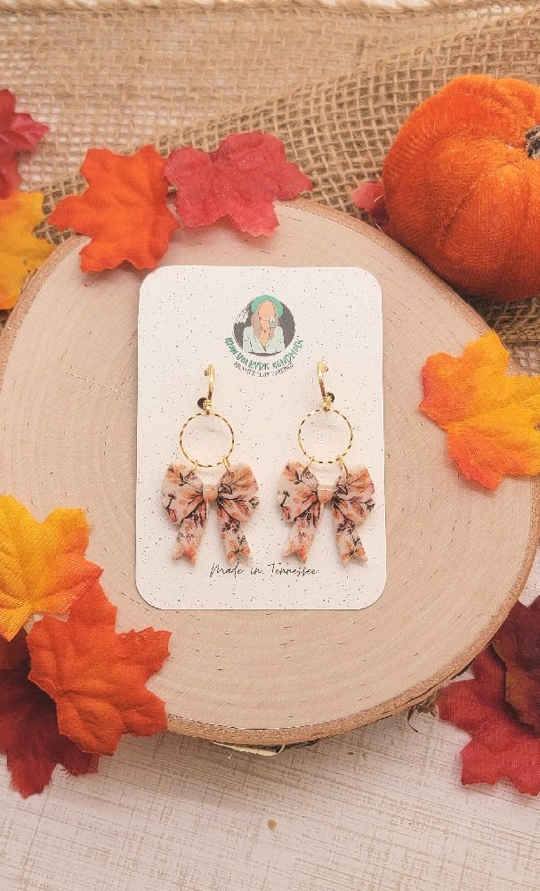 Image of Autumn Bow Dangles