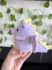 Image 3 of chonky dragon plushie