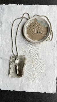 Image 1 of Whispers from Another Time Recycled Silver Silk Bead Necklace