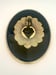 Image of Sacred Heart Oval Black/Gold leaf 20cm