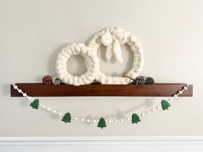 O’ Christmas Tree Felt Ball Garland