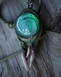 Image 7 of Teal Blue Snaggletooth Pendant