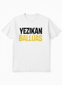 Image 3 of YB Men's Black/Yellow Burbank Bold Print Crewneck T-Shirt