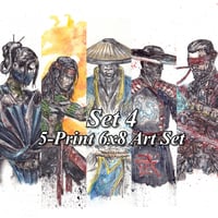Image 1 of 5-Print Set Mortal Kombat 6x8 Signed Art Print Set 4