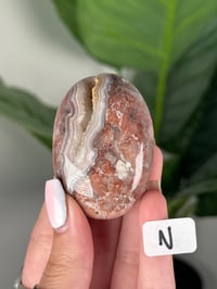Image 14 of SANGRIA LACE AGATE PALM STONES LOT 1