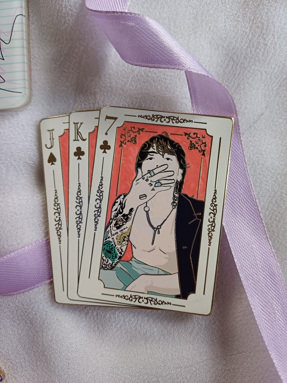 Image of Jungkook Kingcard Enamel Pin